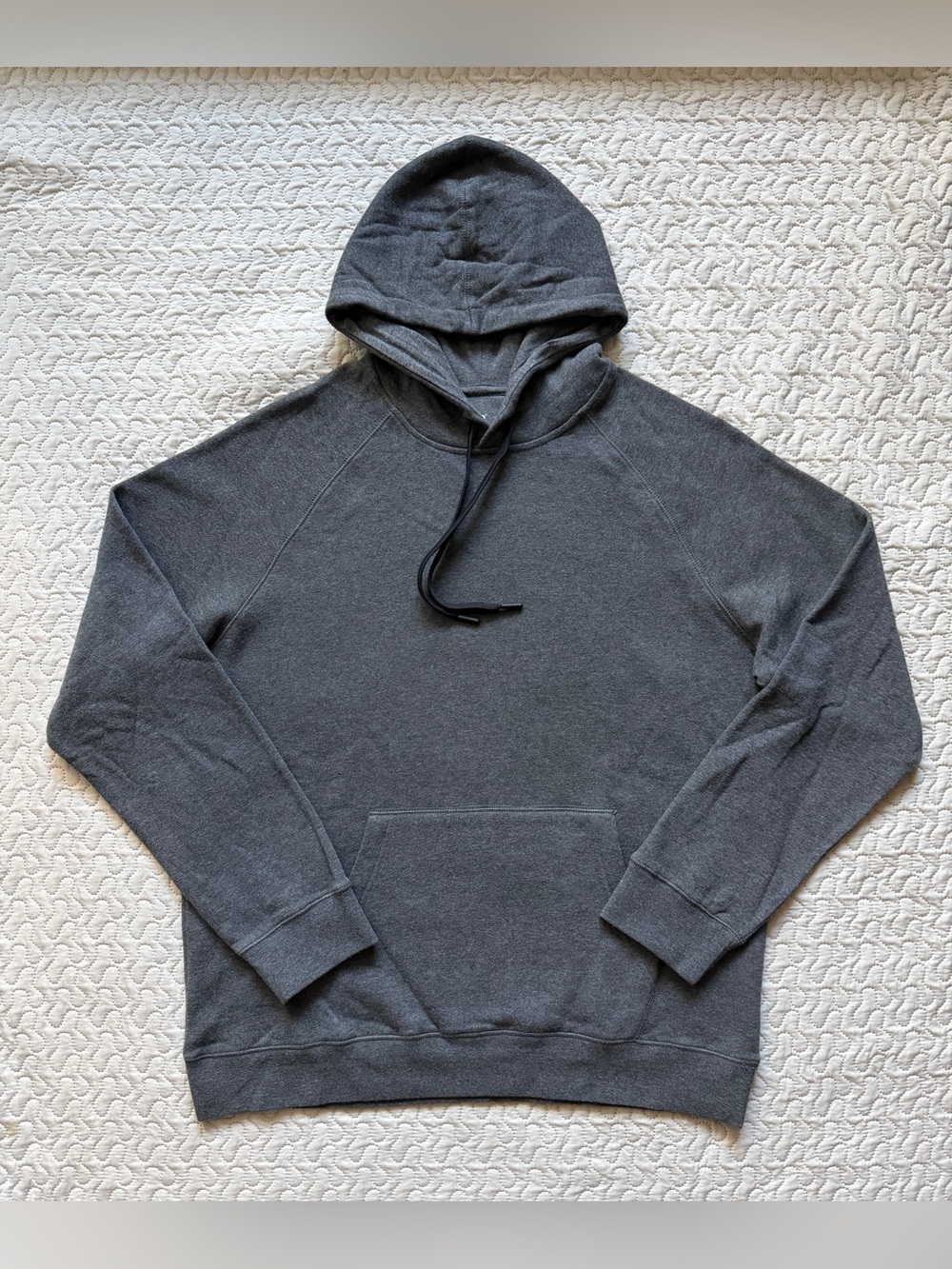 dip Men’s Large Heather Charcoal Gray Pullover Fleece Hoodie Sweatshirt